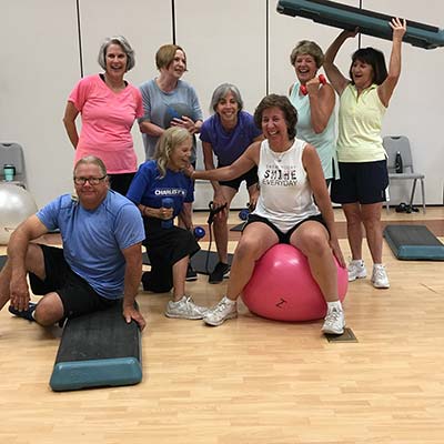 Funny faces at Crunch Class