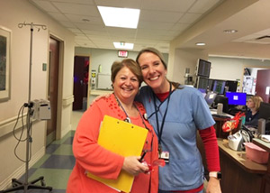 Roper St. Francis teammates wore red for National Wear Red Day