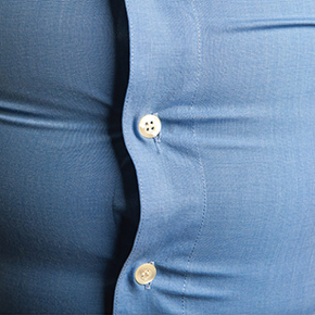 man's gut