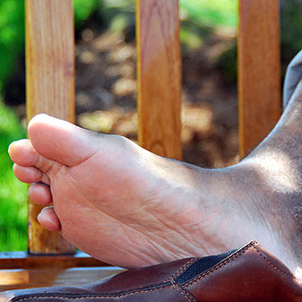 elderly man foot